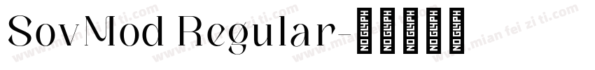 SovMod Regular字体转换